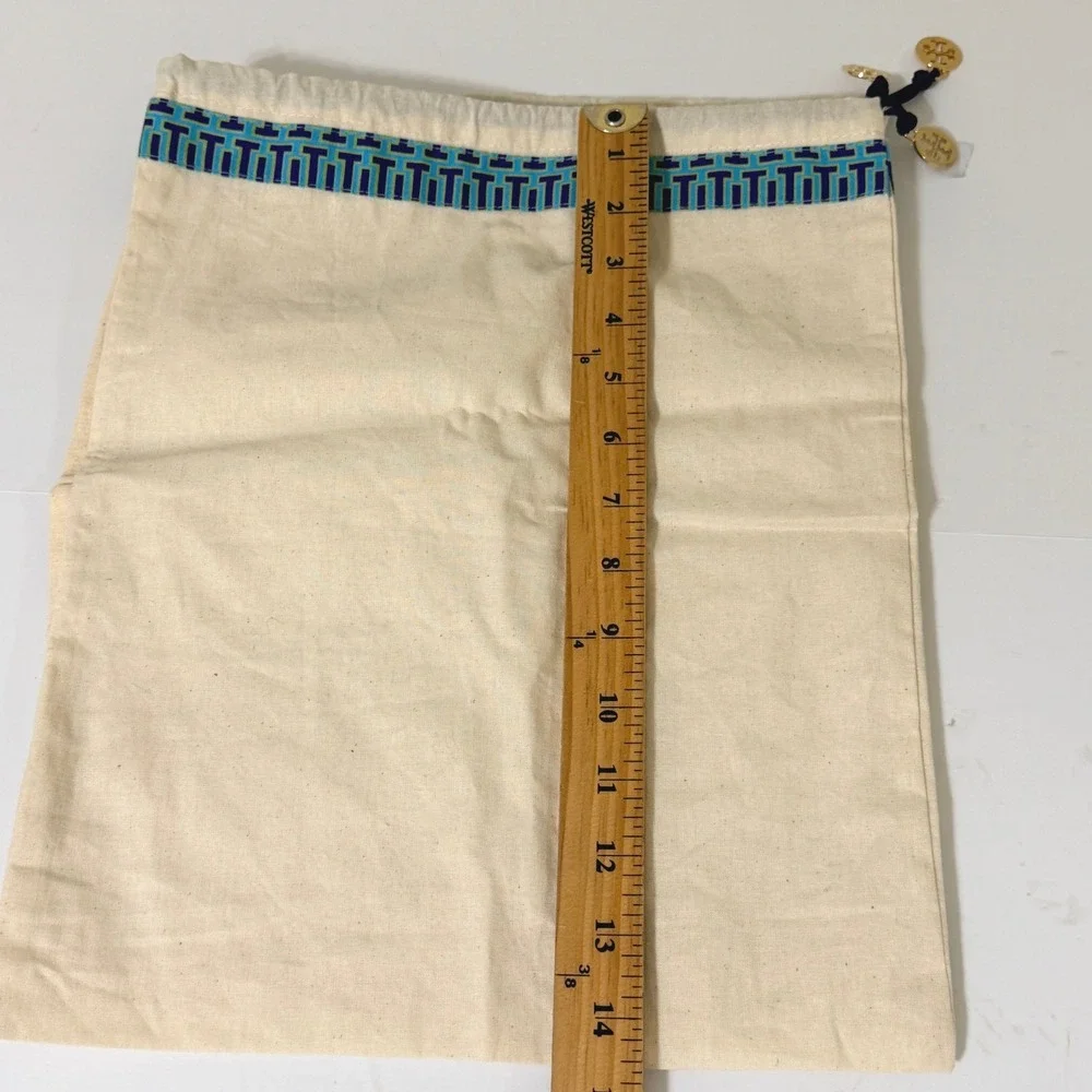 Tory Burch Ivory‎ Cotton Canvas Drawstring Dust Storage Bags 14